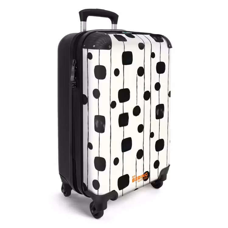 Valise - Graphique - Moderne - Noir — 2