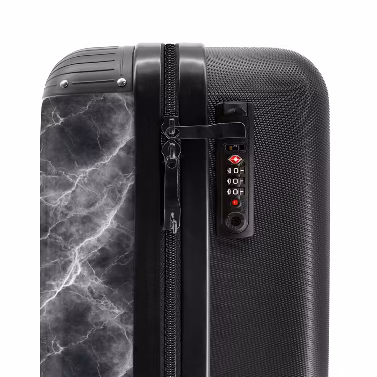 Valise - Gris foncé - Eclair - Marbre — 5