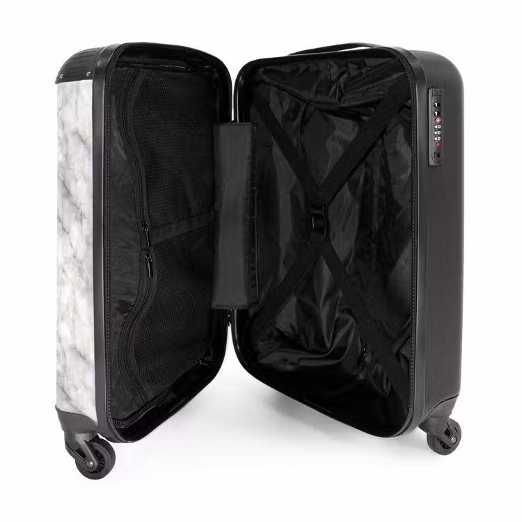 Valise - Gris - Marbre - Détaillé — 4