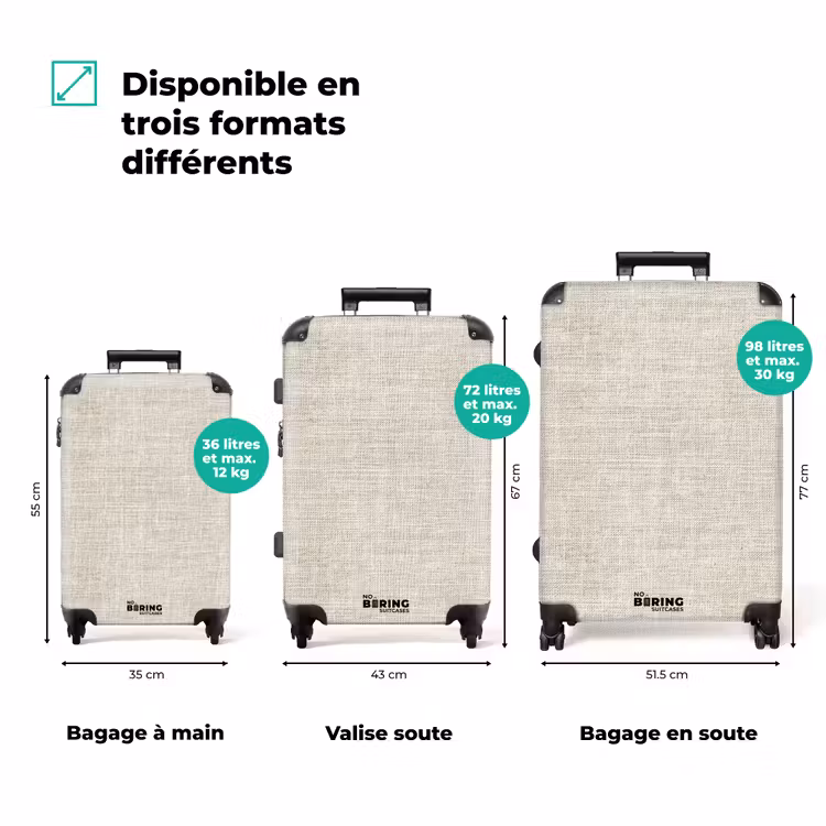 Valise - Lin - Texture - Beige — 7