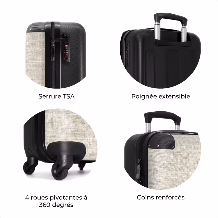 Valise - Lin - Texture - Beige — 8