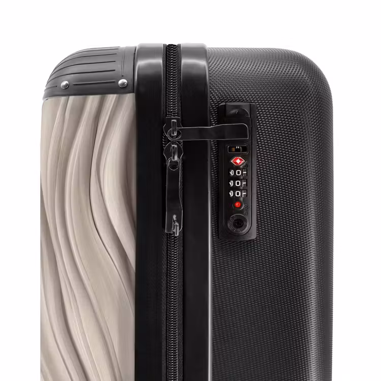 Valise - Ondes - 3D - Crème — 5
