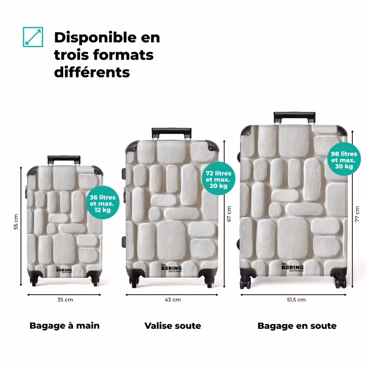 Valise - Relief - Texture - Blanc — 7