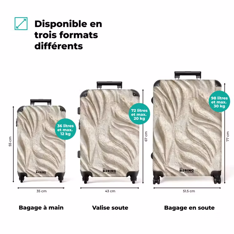 Valise - Texture - Relief - Beige — 7