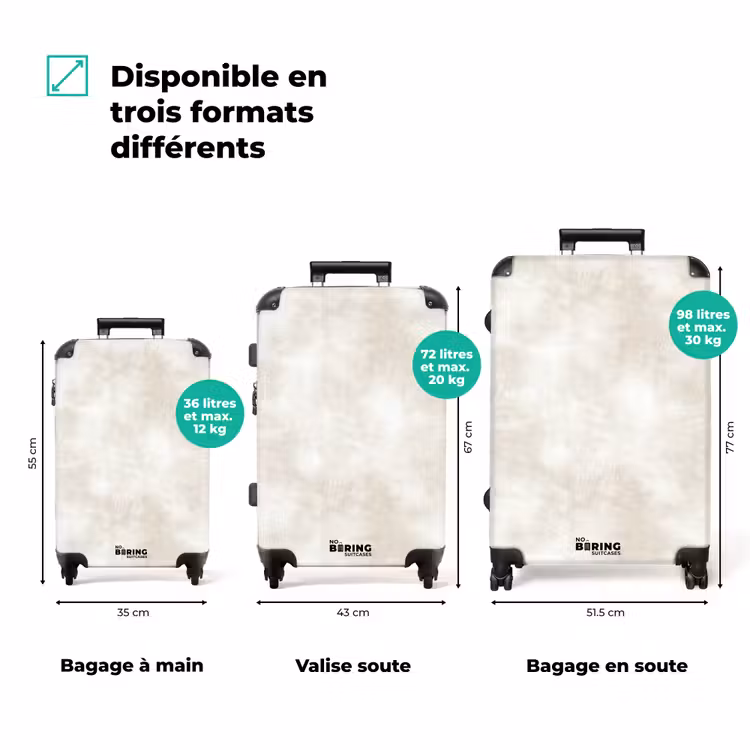 Valise - Subtil - Texture - Beige — 8