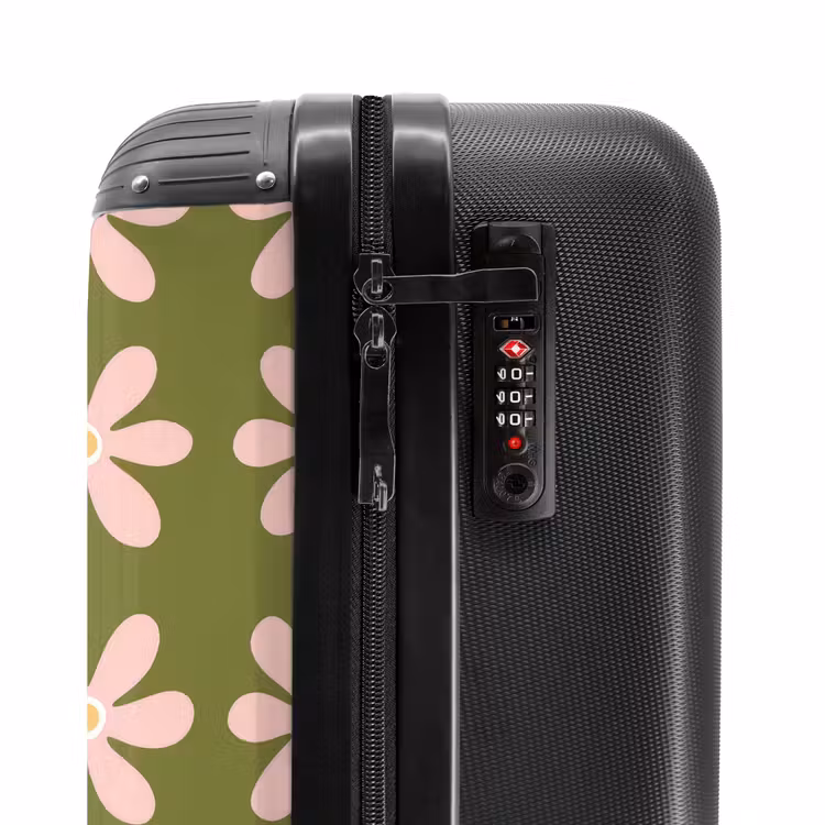 Valise - Fleur - Moderne - Vert — 5