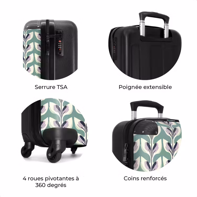 Valise - Rétro - Moderne - Vert — 8