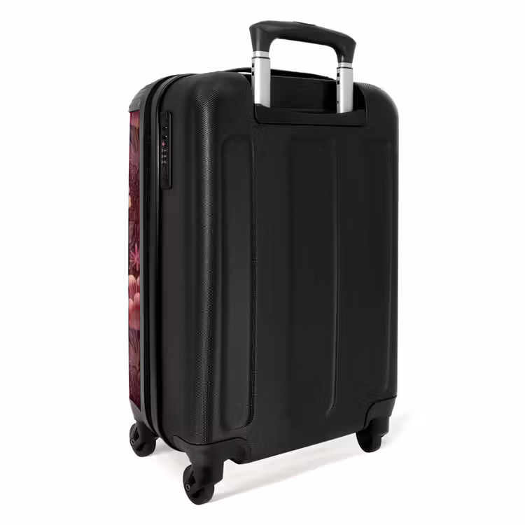 Valise - Fleurs - Eventail - Violet — 3