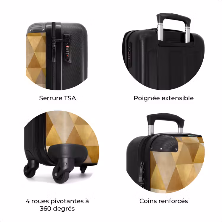 Valise - Géométrique - Triangle - Or — 8