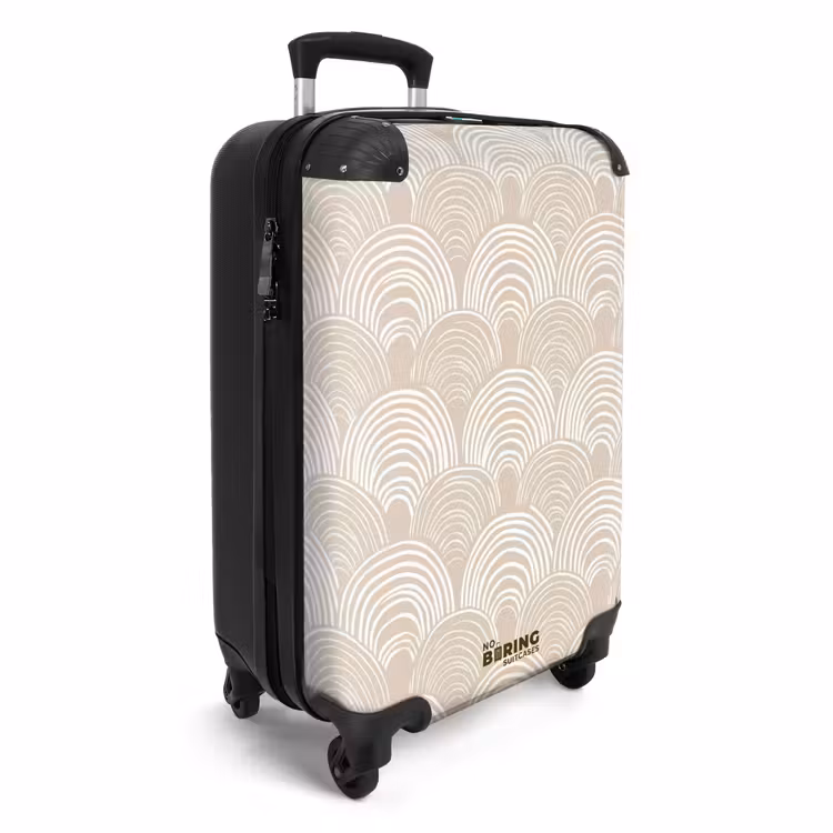 Valise - Ondes - Texture - Beige — 2