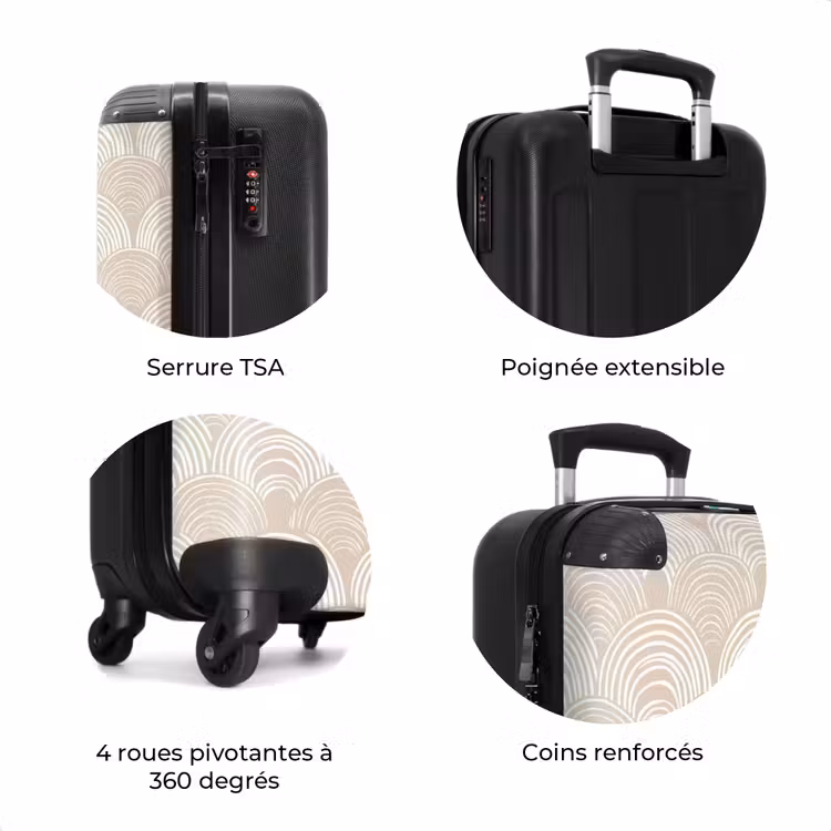 Valise - Ondes - Texture - Beige — 8