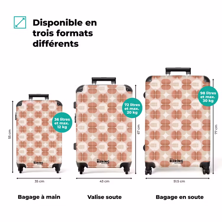 Valise - Rétro - Classique - Rose — 7