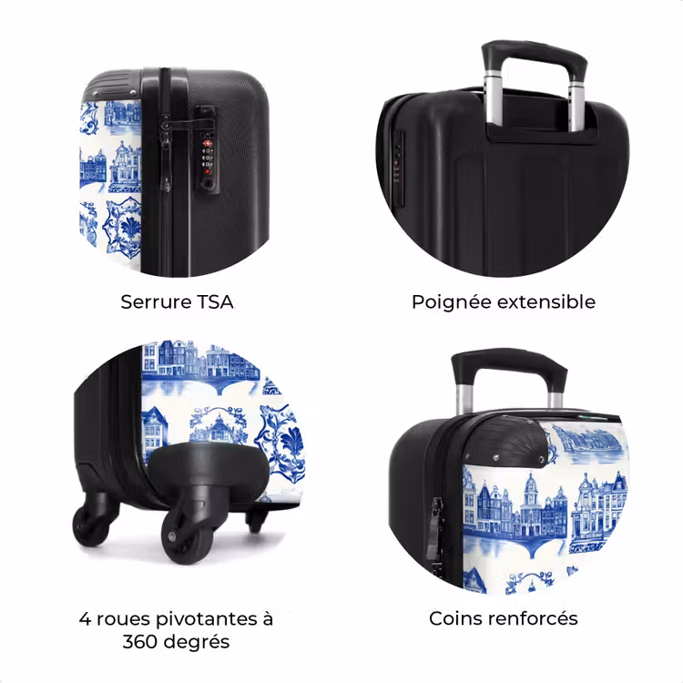 Valise - Maisons - Navires - Bleu — 8
