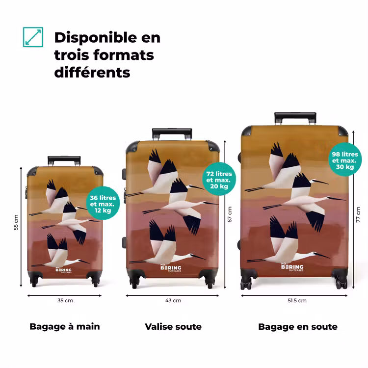 Valise - Oiseaux - Bec - Abstrait — 7