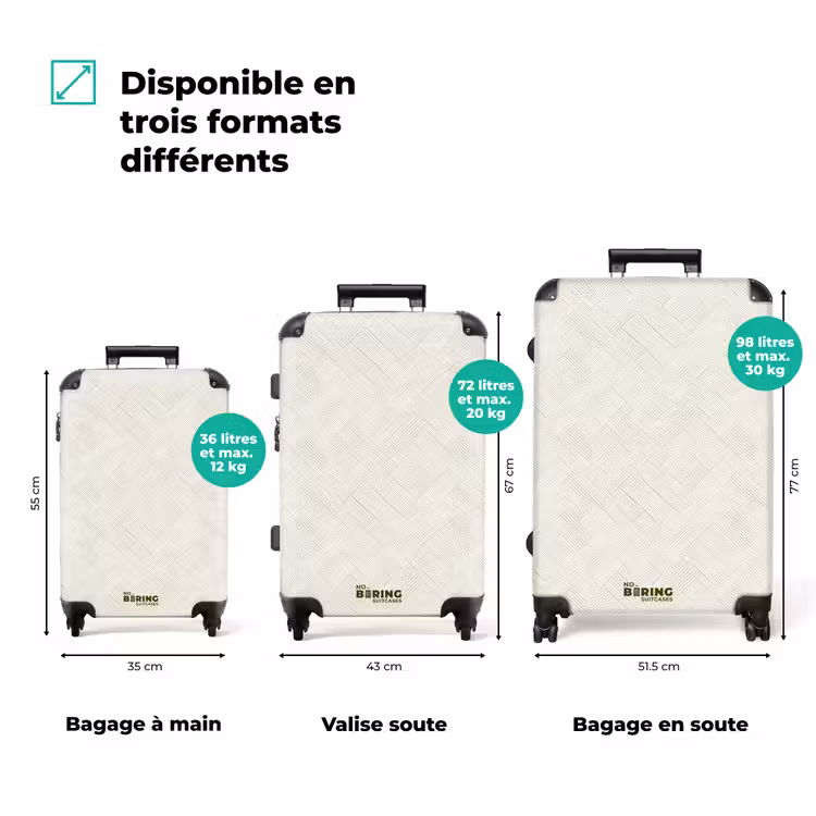 Valise - Texture - Abstrait - Beige — 7