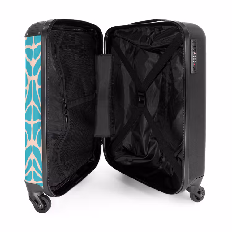 Valise - Fleurs pastel - Bleu — 4