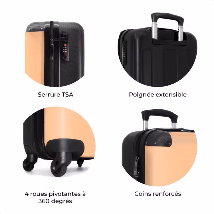 Valise - Teinte pêche-orange douce — 7