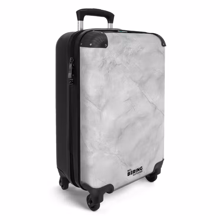 Valise - Gris - Marbre - Mat — 2