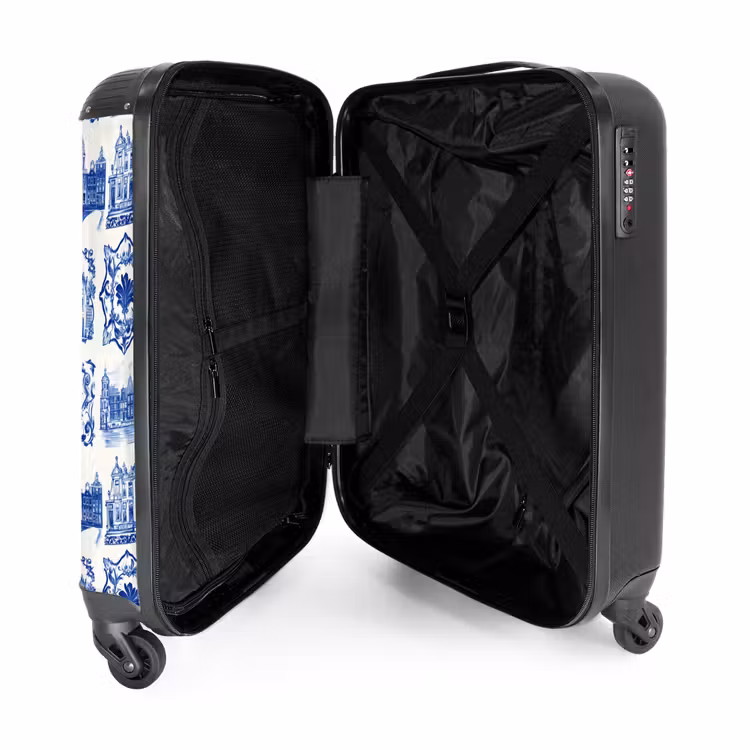 Valise - Maisons - Navires - Bleu — 4