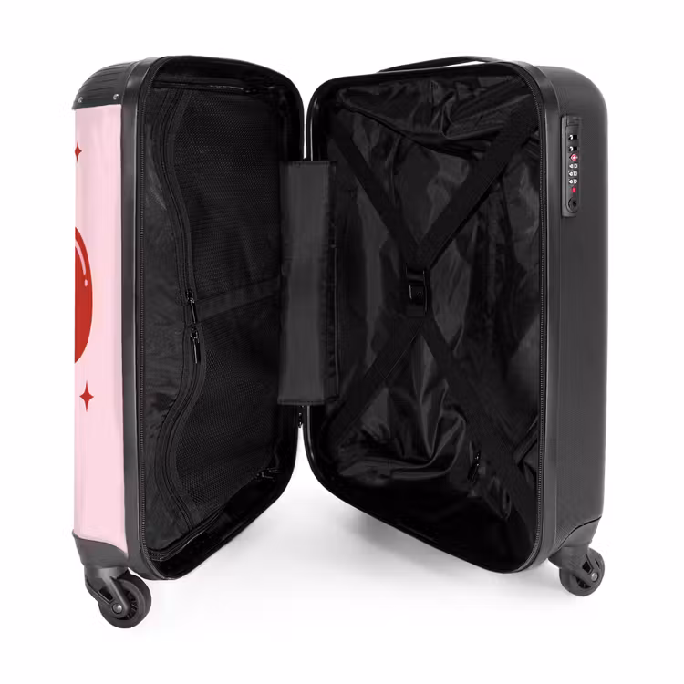 Valise - Fleur - Rose - Coeurs — 4