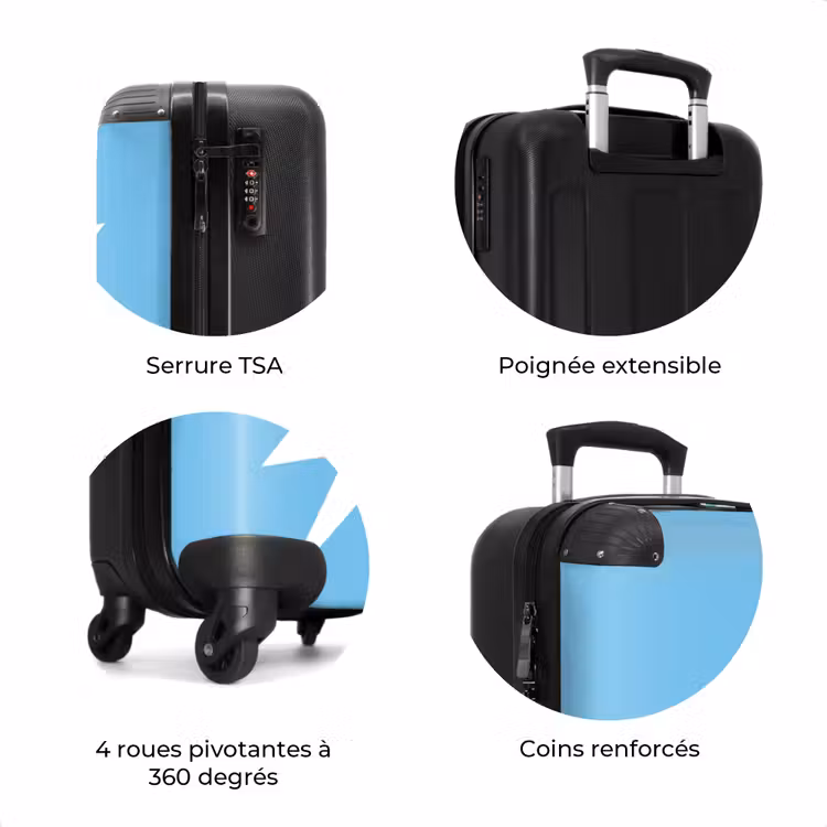 Valise - Smiley - Bleu - Eclair — 8