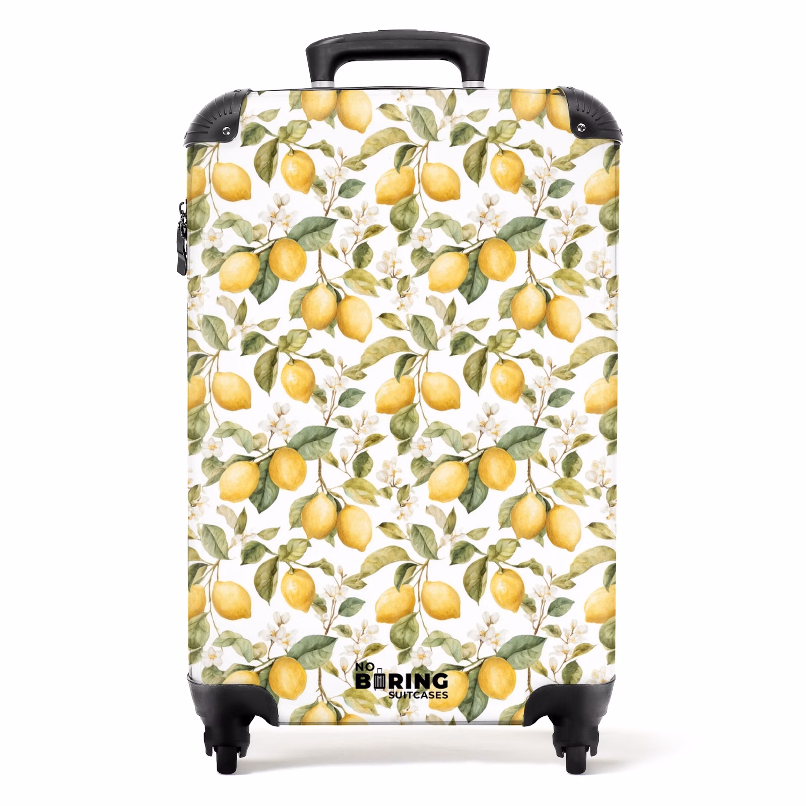 Valise - Lemons pattern yellow green — 1
