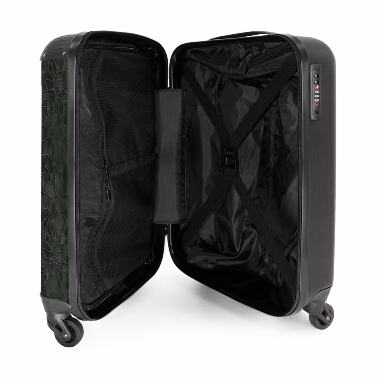 Valise - Fleurs - Lignes - Vert — 4