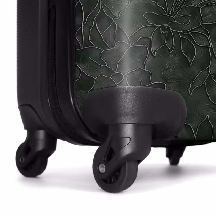 Valise - Fleurs - Lignes - Vert — 6