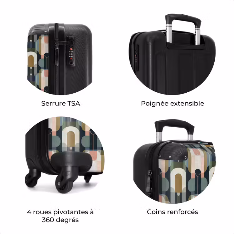 Valise - Géographique - Moderne - Coloré — 8