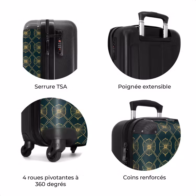 Valise - Géométrique - Elégant - Vert — 8