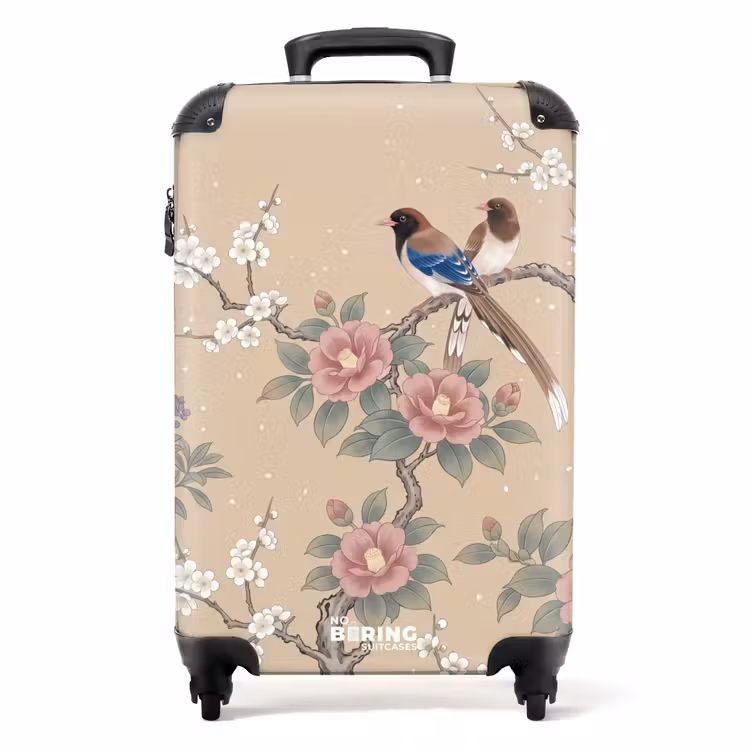 Valise - Fleurs - Oiseaux - Fleurs — 1