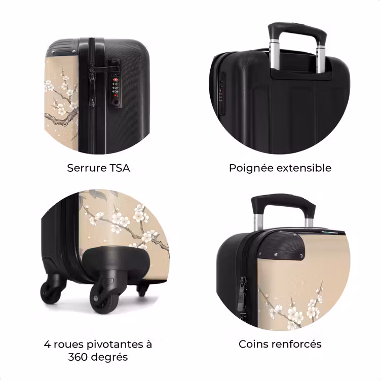 Valise - Fleurs - Oiseaux - Fleurs — 8