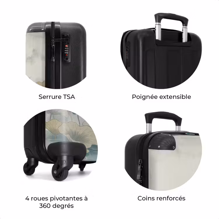 Valise - Lotus - Fleurs - Vert — 8