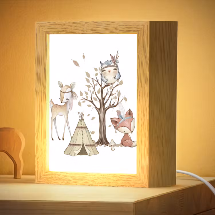 Veilleuse - Faune - Forêt - Illustration — 2