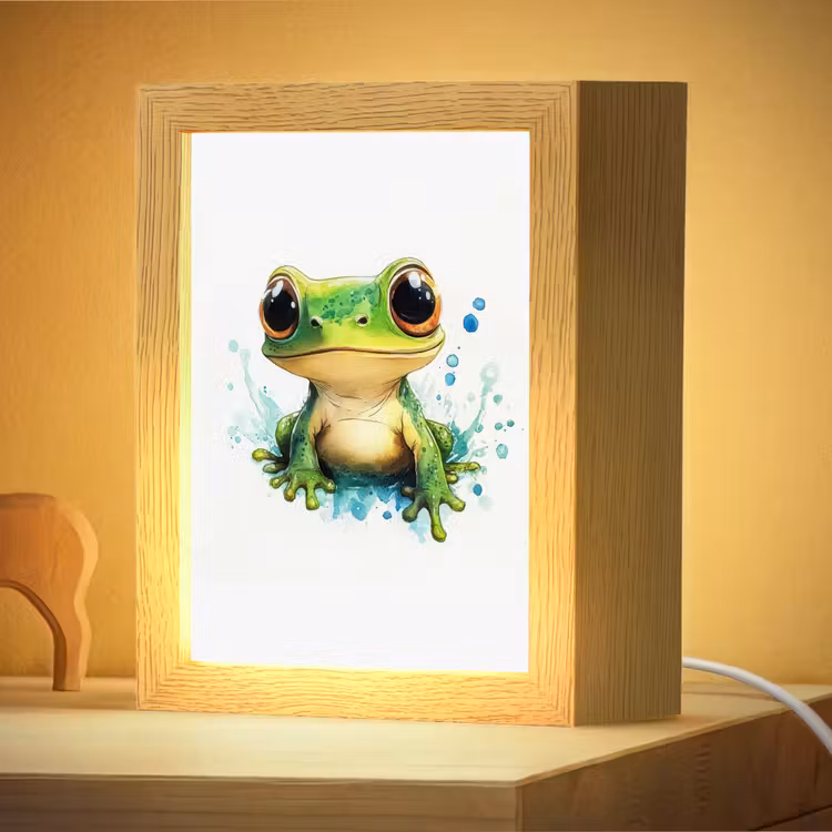 Veilleuse - Grenouille - Vert - Eau - Animaux — 2
