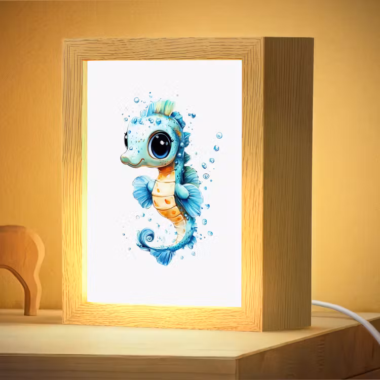 Veilleuse - Hippocampe - Splashes - Bleu — 2