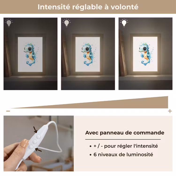 Veilleuse - Hippocampe - Splashes - Bleu — 5