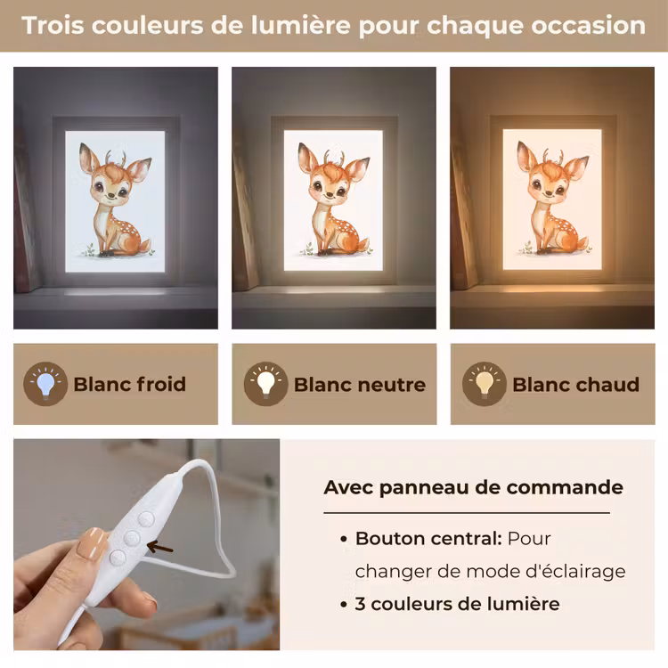 Veilleuse - Cerf - Bébé - Animaux — 4