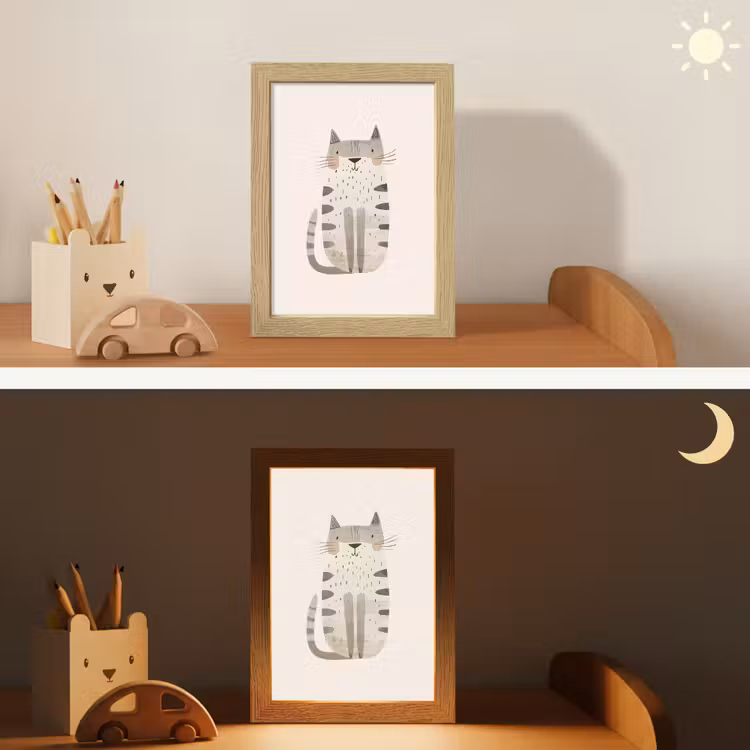Veilleuse - Chat - Animaux - Beige — 3