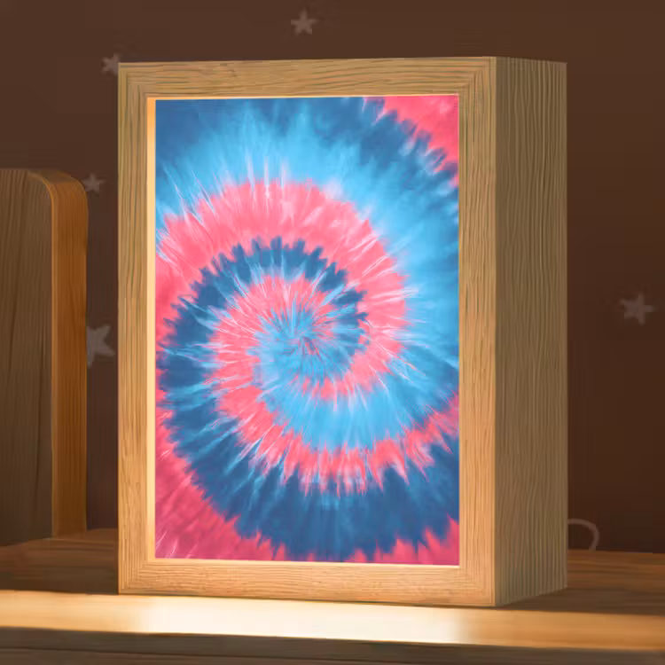 Veilleuse - Spirale - Rose - Rotative — 1