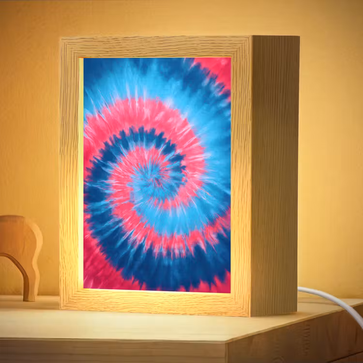 Veilleuse - Spirale - Rose - Rotative — 2