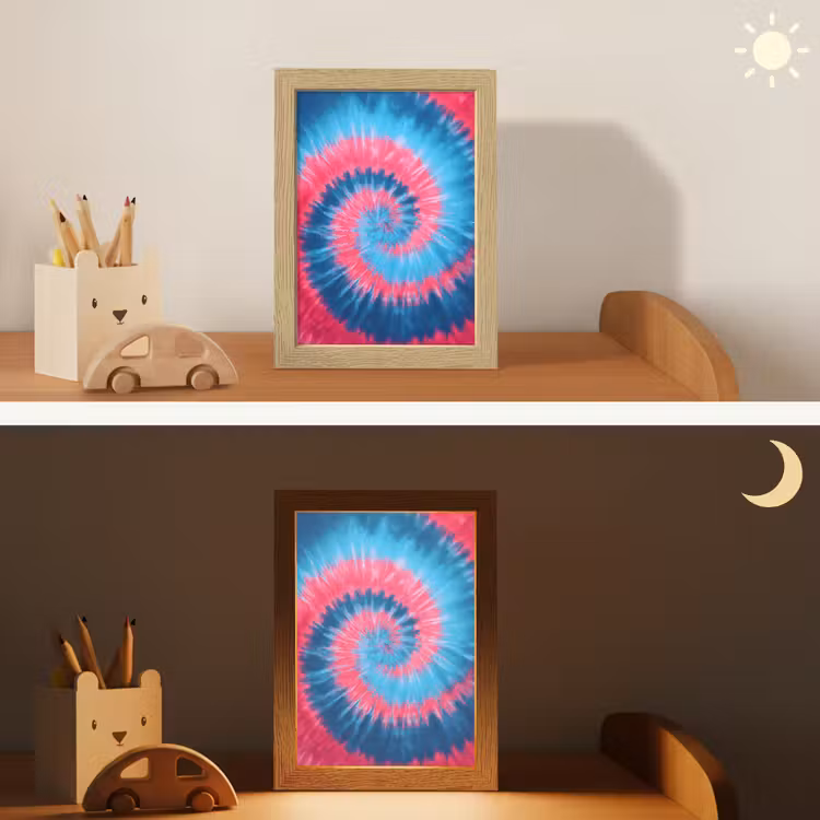 Veilleuse - Spirale - Rose - Rotative — 3