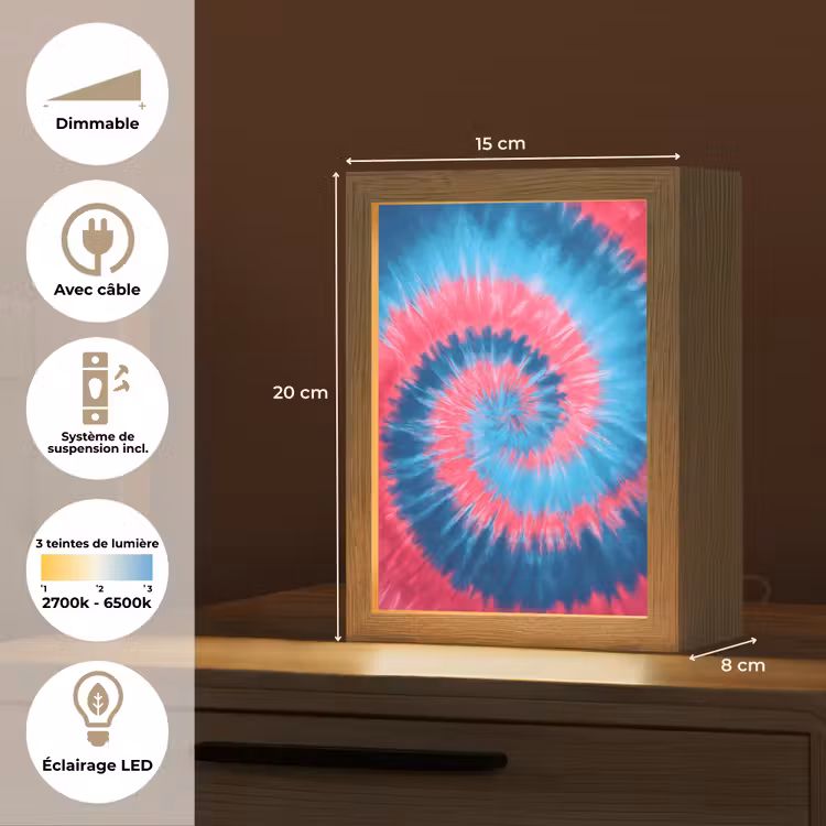 Veilleuse - Spirale - Rose - Rotative — 6