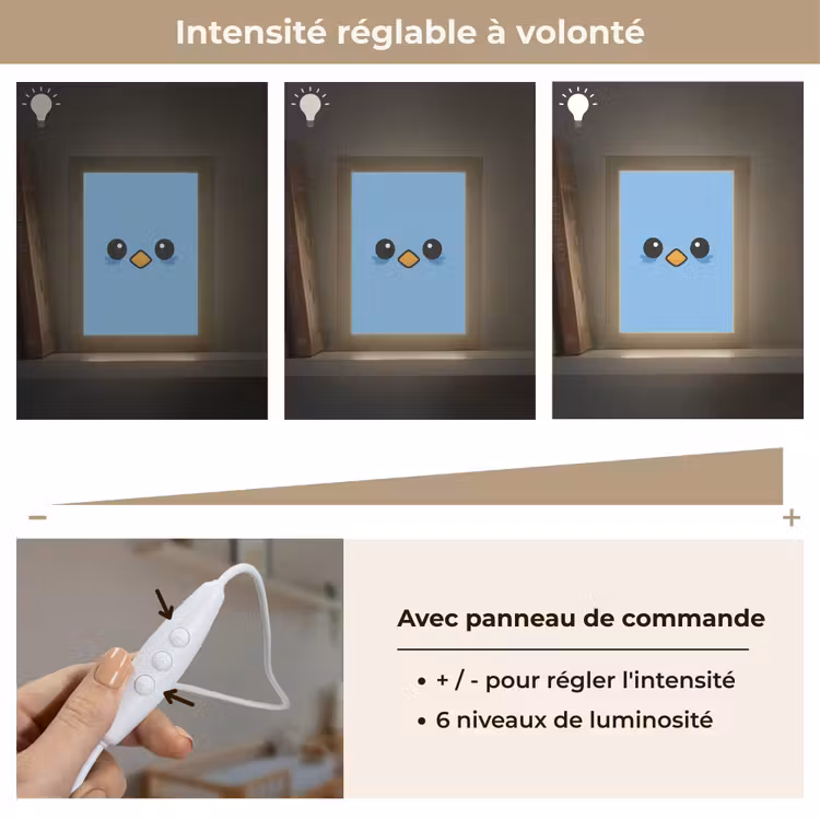 Veilleuse - Oiseau - Bleu - Simple — 5