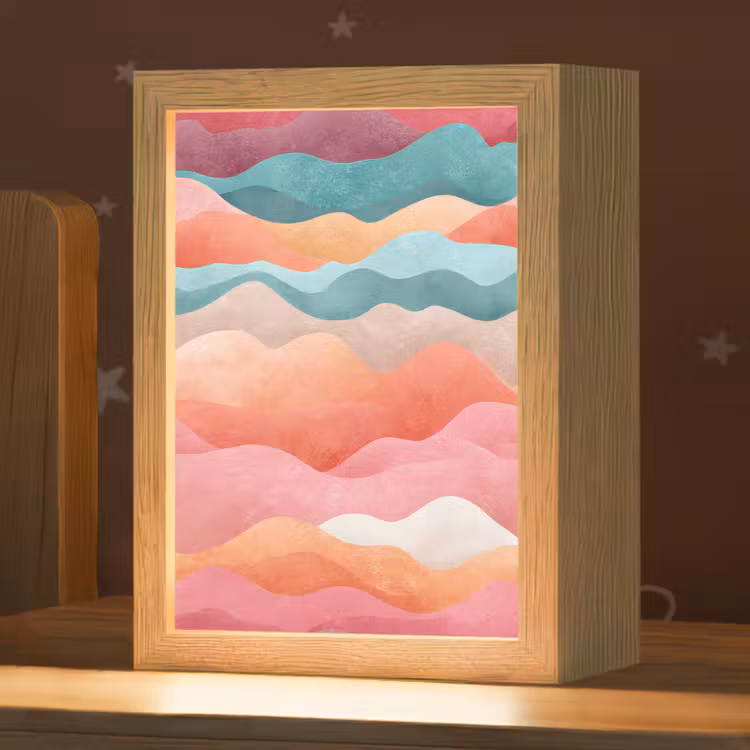 Veilleuse - Vagues - Colorées - Abstraites — 1