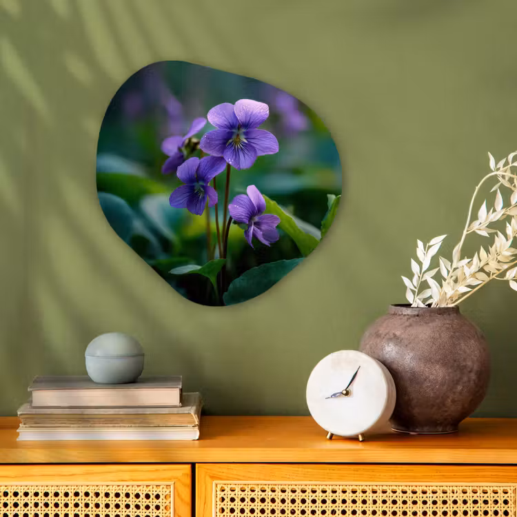 Forme organique - Forex - Violettes - Pourpre - Fleur - Feuille — 2