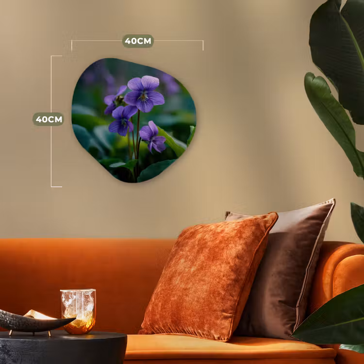 Forme organique - Forex - Violettes - Pourpre - Fleur - Feuille — 4