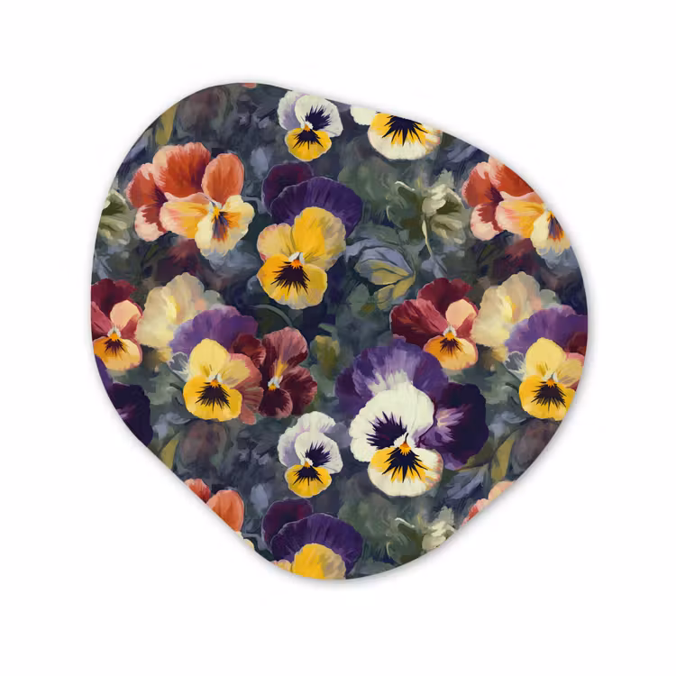 Forme organique - Forex - Violettes - Pourpre - Jaune - Vert — 1