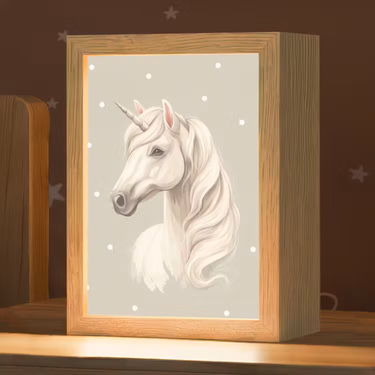 Veilleuse - Licorne - Blanc - Points — 1
