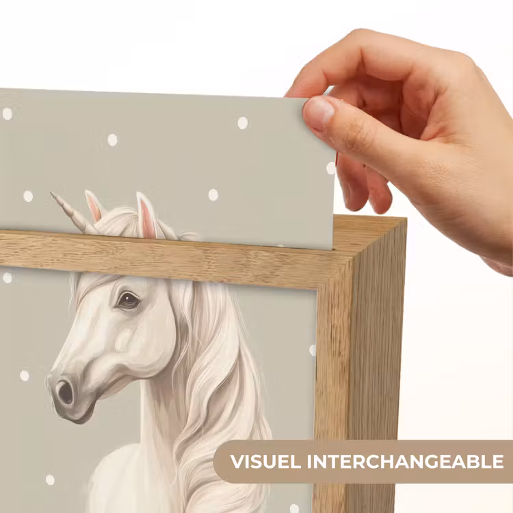 Veilleuse - Licorne - Blanc - Points — 7